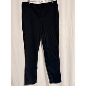 Anne Klein Black Stretch Cotton Ankle Pants - Size 14